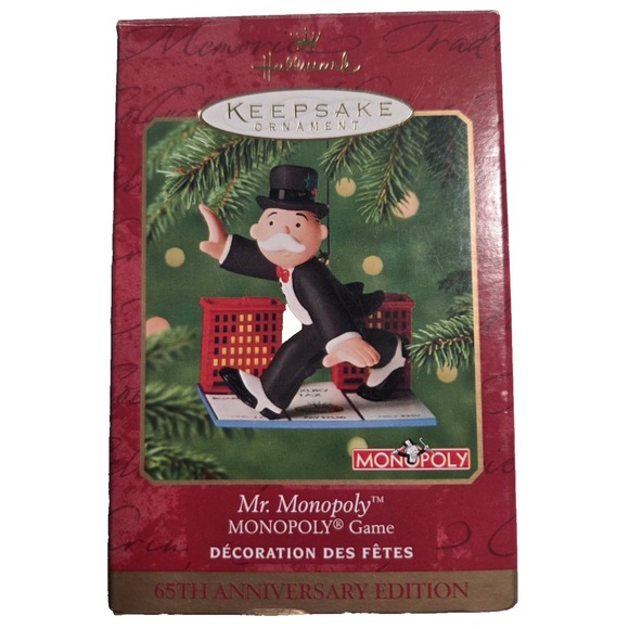 Hallmark Other - Hallmark 2000 Mr. Monopoly 65th Anniversary Edition Keepsake Ornament
